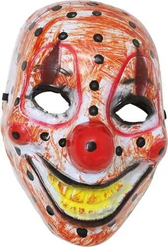 Fiestas Guirca maschera pagliaccio clown cattivo PVC adulto