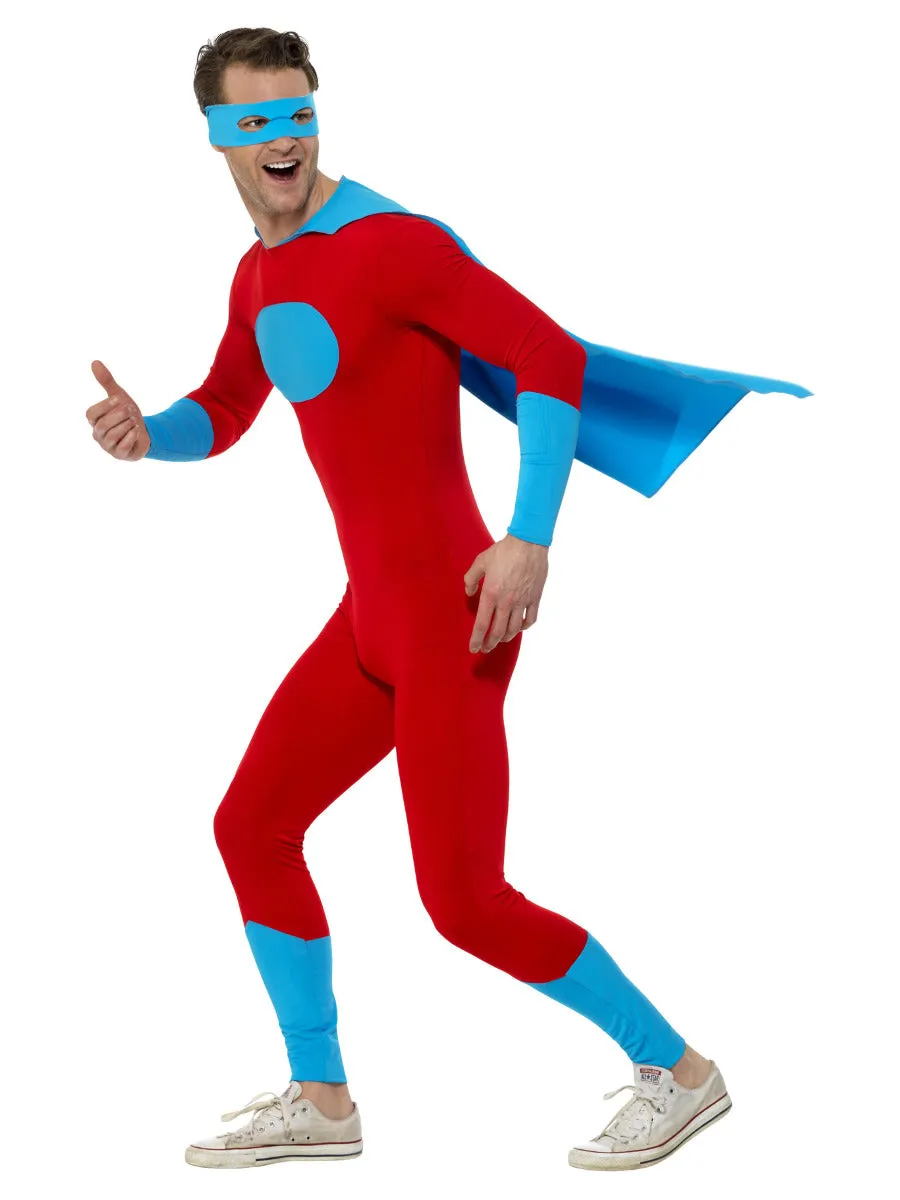 Smiffys Superhero Man Costume supereroe uomo M 38-40 blu rosso