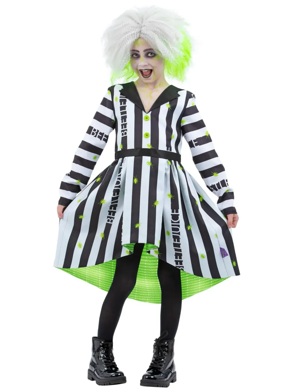 Smiffys Beetlejuice costume bambina vestito 4-6 anni