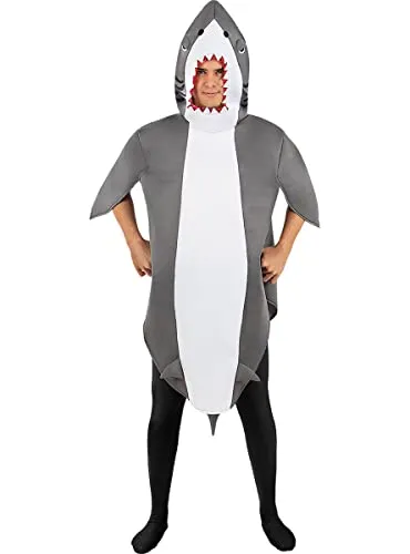Funidelia Costume da Squalo Adulto Grigio M-L per Carnevale
