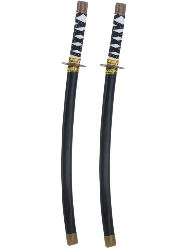 Smiffys Ninja Swords spade giocattolo 2 pezzi 59 cm