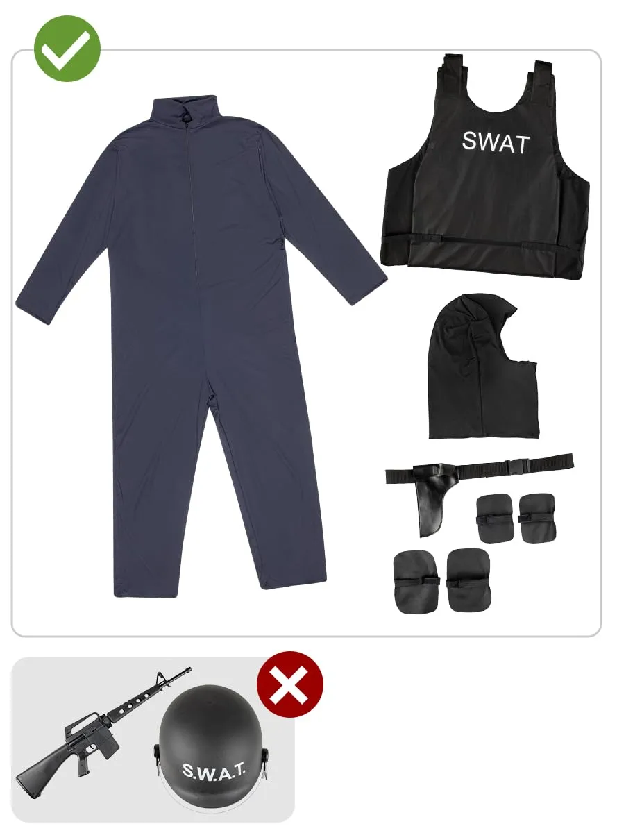Funidelia Costume SWAT Uomo M Blu Scuro