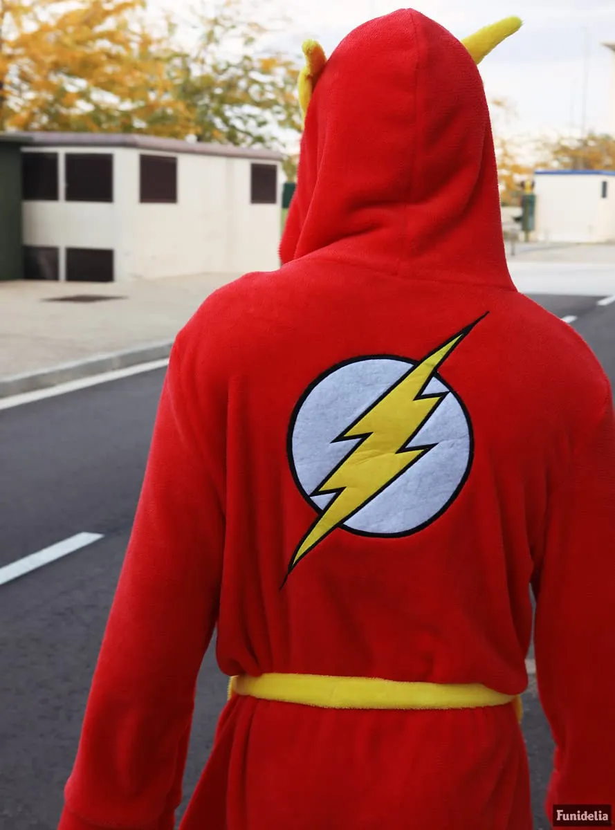 Funidelia DC Comics Flash vestaglia uomo L-XL rossa