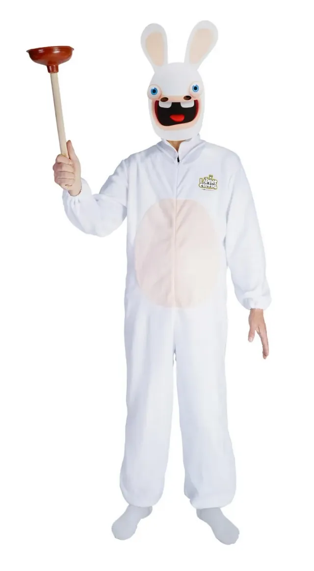 P'tit Clown Costume Coniglio Cretino Adulto Tuta Maschera S