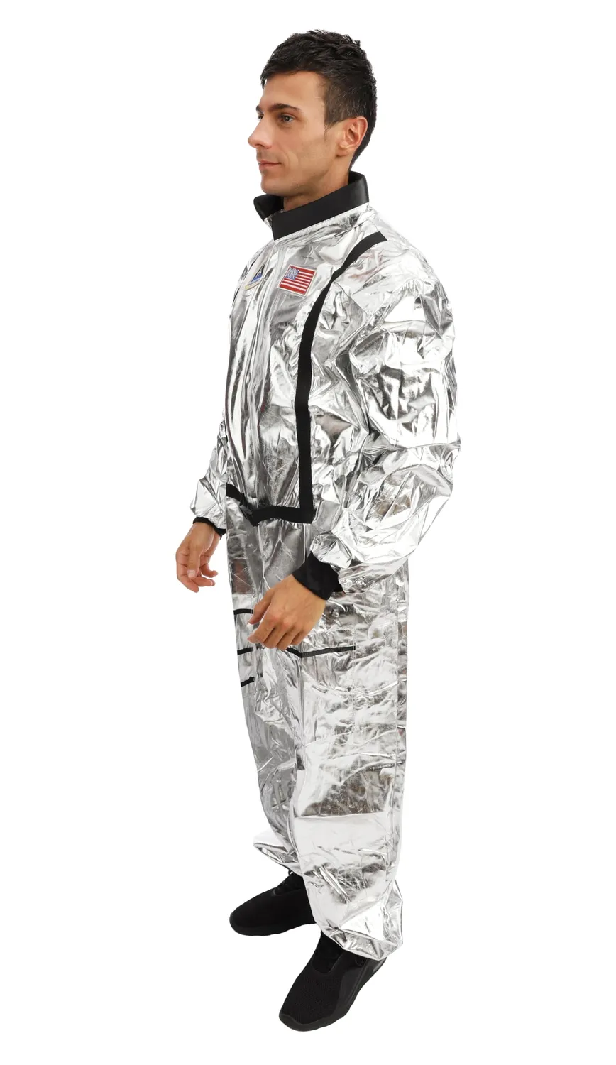 P'tit Clown costume astronauta adulto grigio S-M