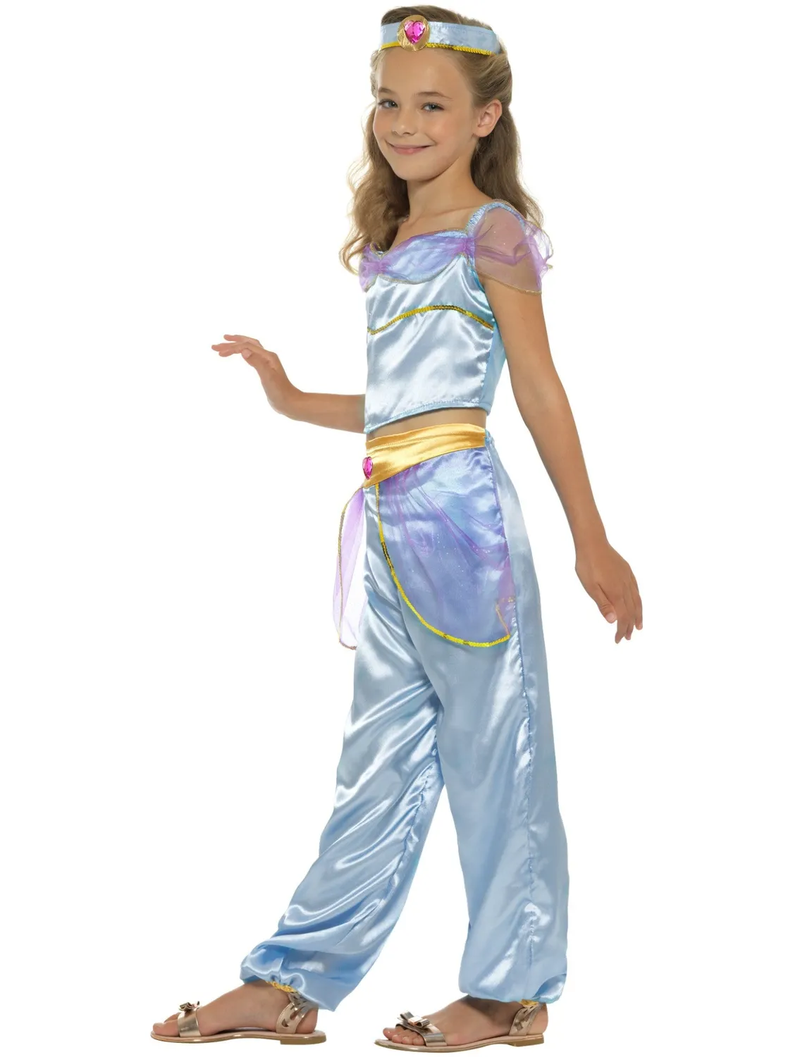 Smiffys Arabian Princess Costume Bambina Blu Large 10-12 Anni