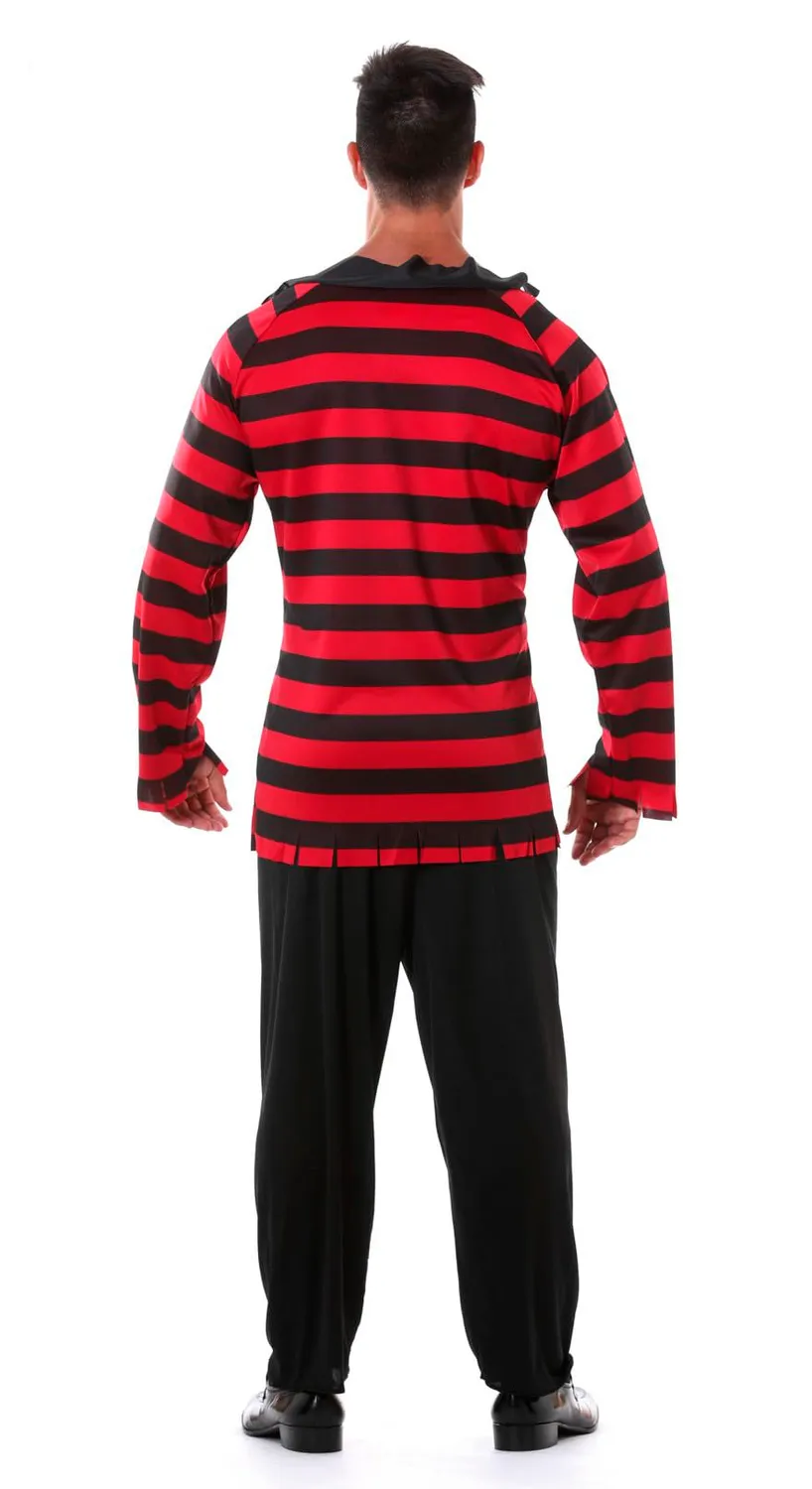 Guirca Mr. Scissors camicia costume L nero rosso