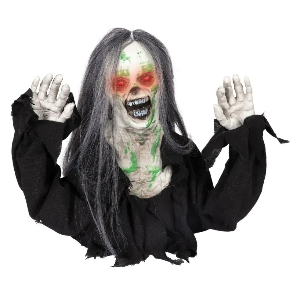 P'tit Clown 24077 zombie animatronic strisciante 35 cm sonoro