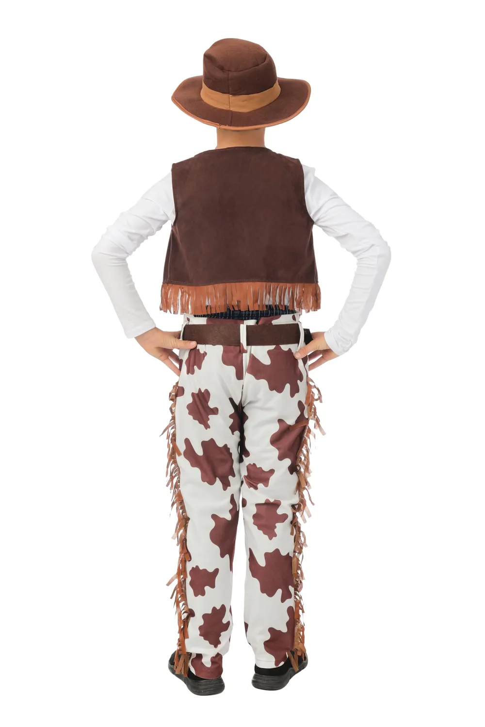 P'tit Clown costume cowboy bambino 10-12 anni poliestere