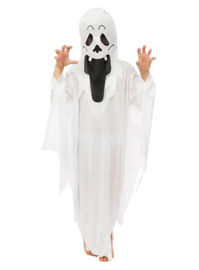 P'tit Clown costume fantasma bambino per Halloween