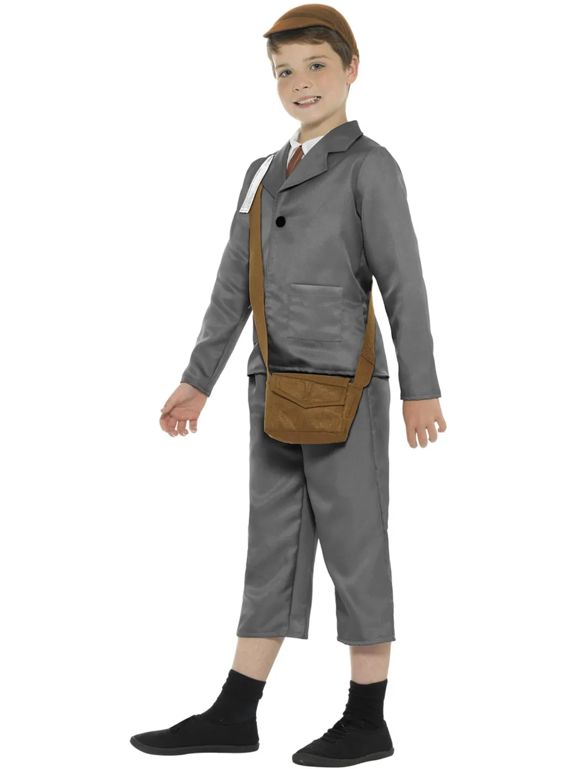Smiffys Evacuee Boy Costume bambino sfollato Medium 7-9 anni