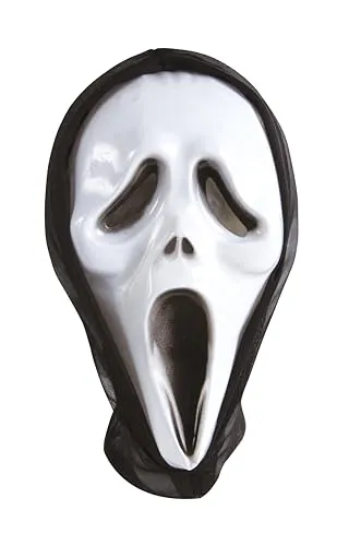 P'tit Clown 54130 maschera fantasma Scream bianca
