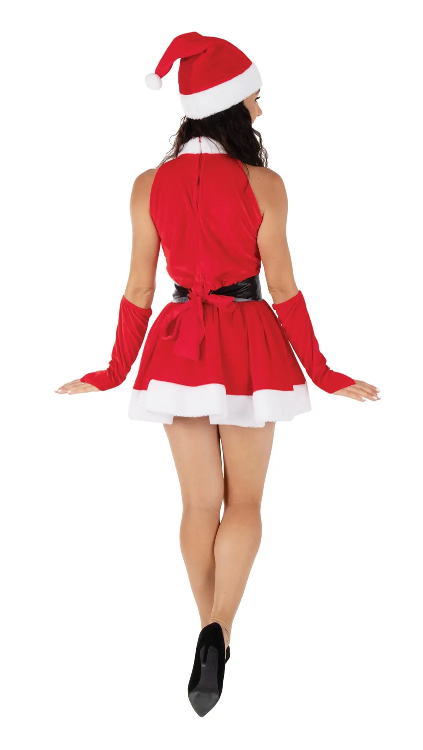 P'tit Clown Mère Noël costume Mamma Natale donna adulto rosso