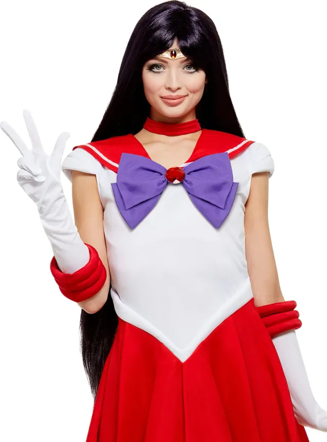 Funidelia Sailor Moon Mars Parrucca Donna Nera Ufficiale