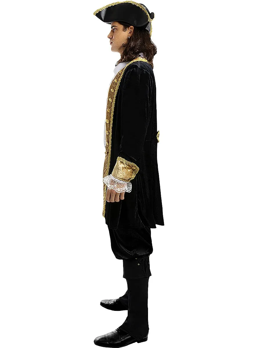Funidelia Pirata Deluxe Coloniale Costume 4XL Nero Uomo