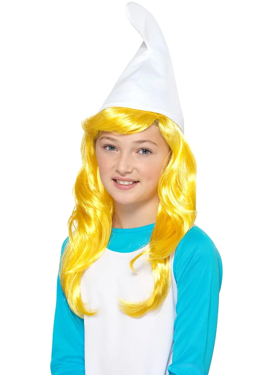 Funidelia Parrucca Puffetta Ufficiale Bambina Gialla Smurfs