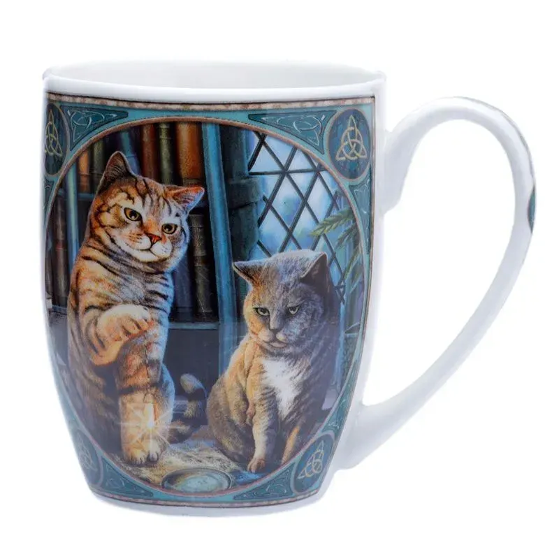 La Bottega di Merlino Purrlock Holmes Tazza 300 ml porcellana gatti