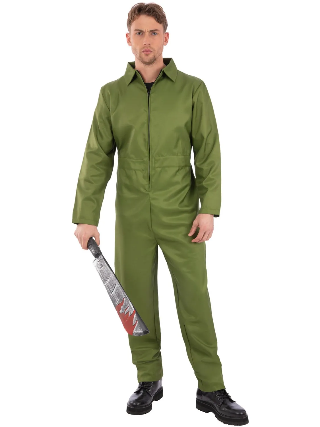 Smiffys Tuta Verde Costume Adulto M 38-40 Meccanico