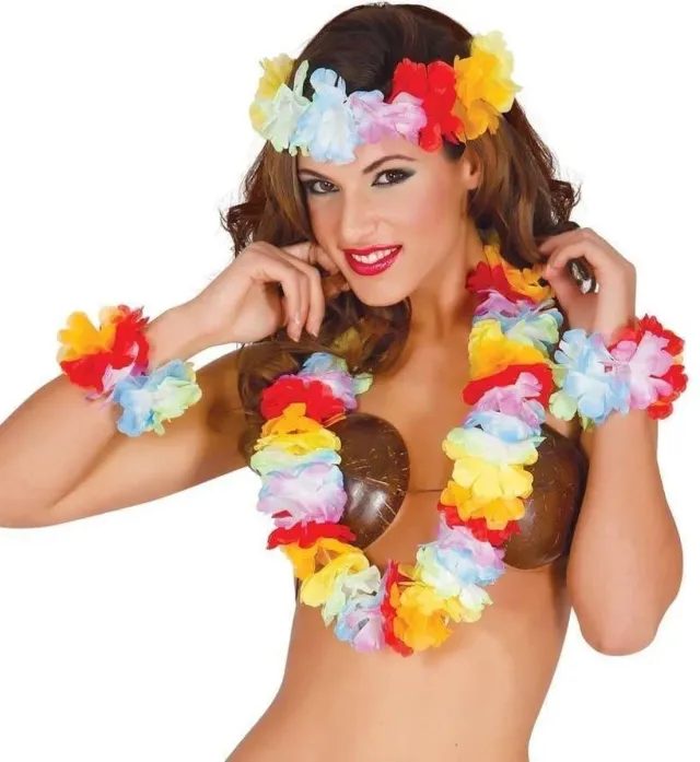 Fiestas Guirca 18507 set Hawaii multicolore