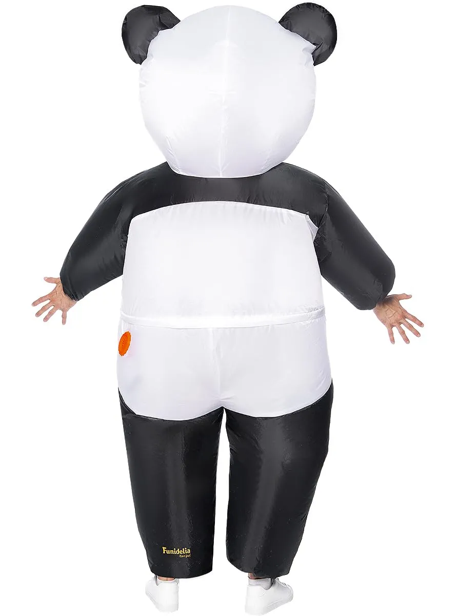 Funidelia orso panda gonfiabile costume adulto bianco