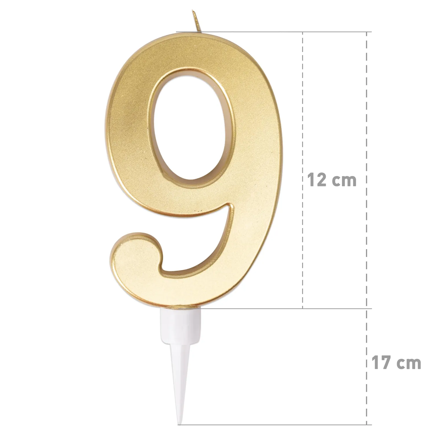 P'tit Clown 23959 candela gigante oro numero 9