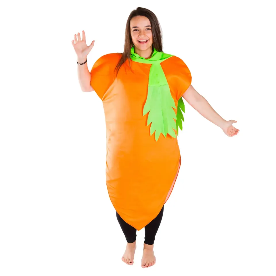 Bodysocks Carota costume adulto taglia unica arancione
