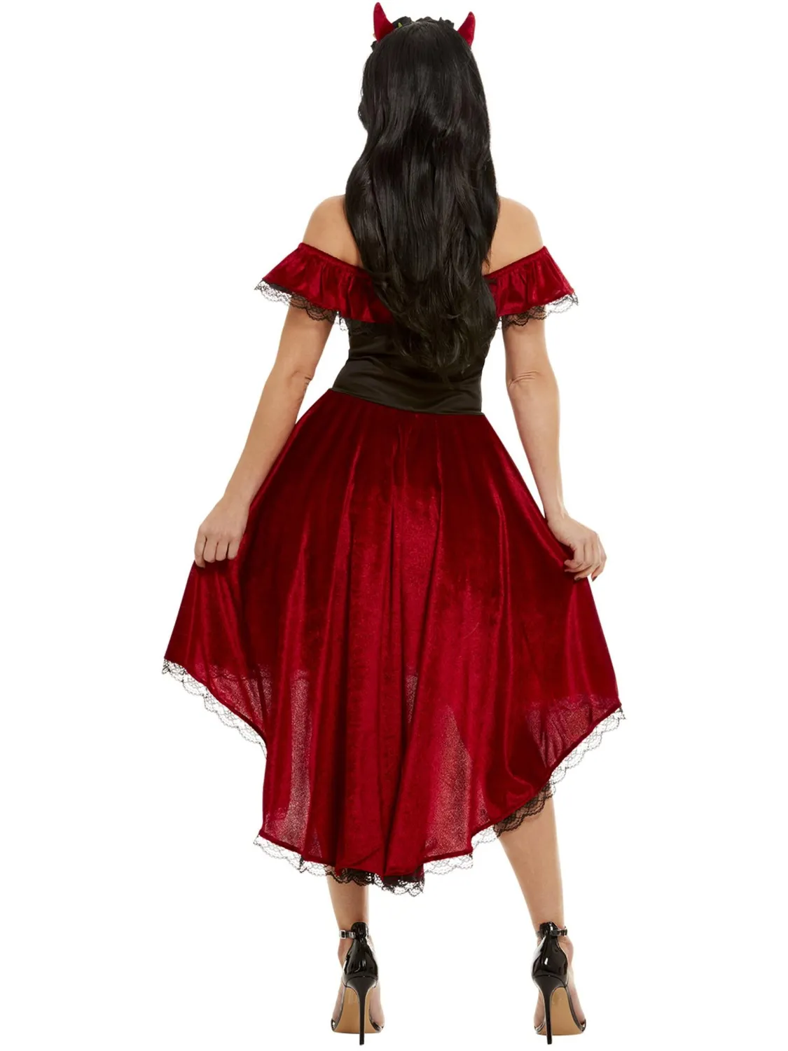 Smiffys Day of the Dead Costume Donna Rosso Medium 12-14