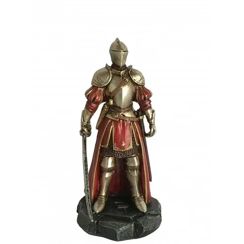 La Bottega di Merlino Cavaliere Medievale Spada statuetta 12 cm resina