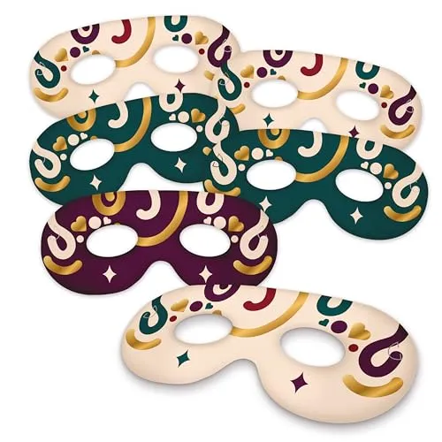 P'tit Clown 23451 Maschera lupo carta 6 pezzi