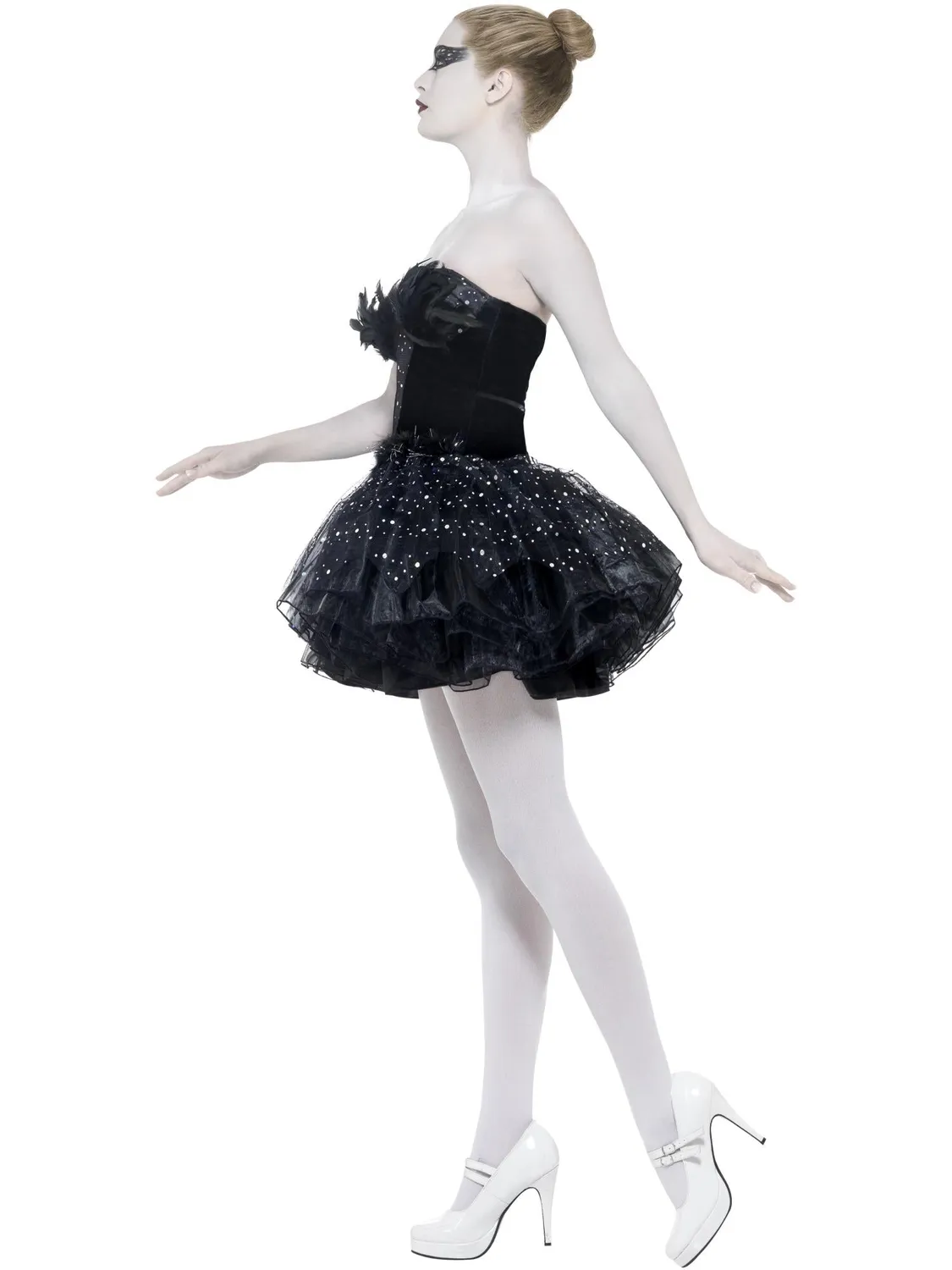 Smiffys Gothic Swan costume cigno nero donna con tutu