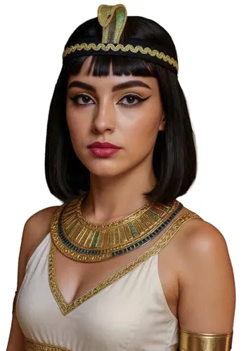 Guirca Cerchietto Egiziana Serpente Cleopatra Halloween