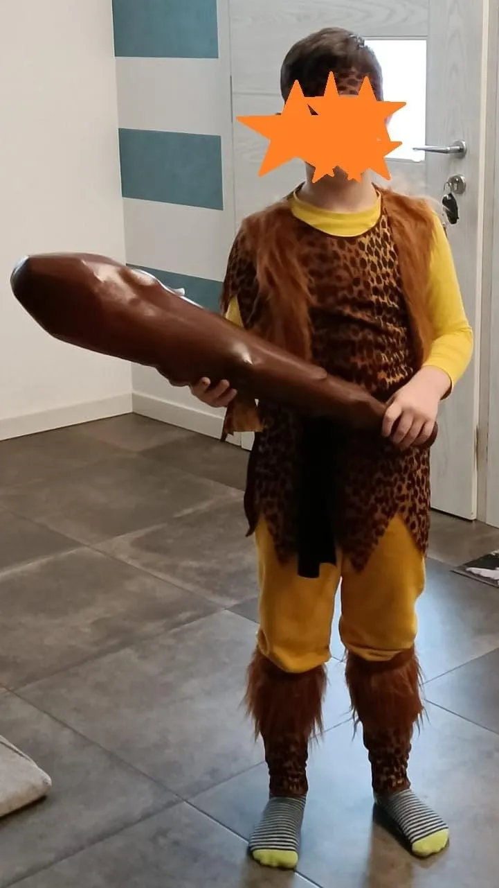 SEA HARE Costume Cavernicolo Bambino 4-6 Anni