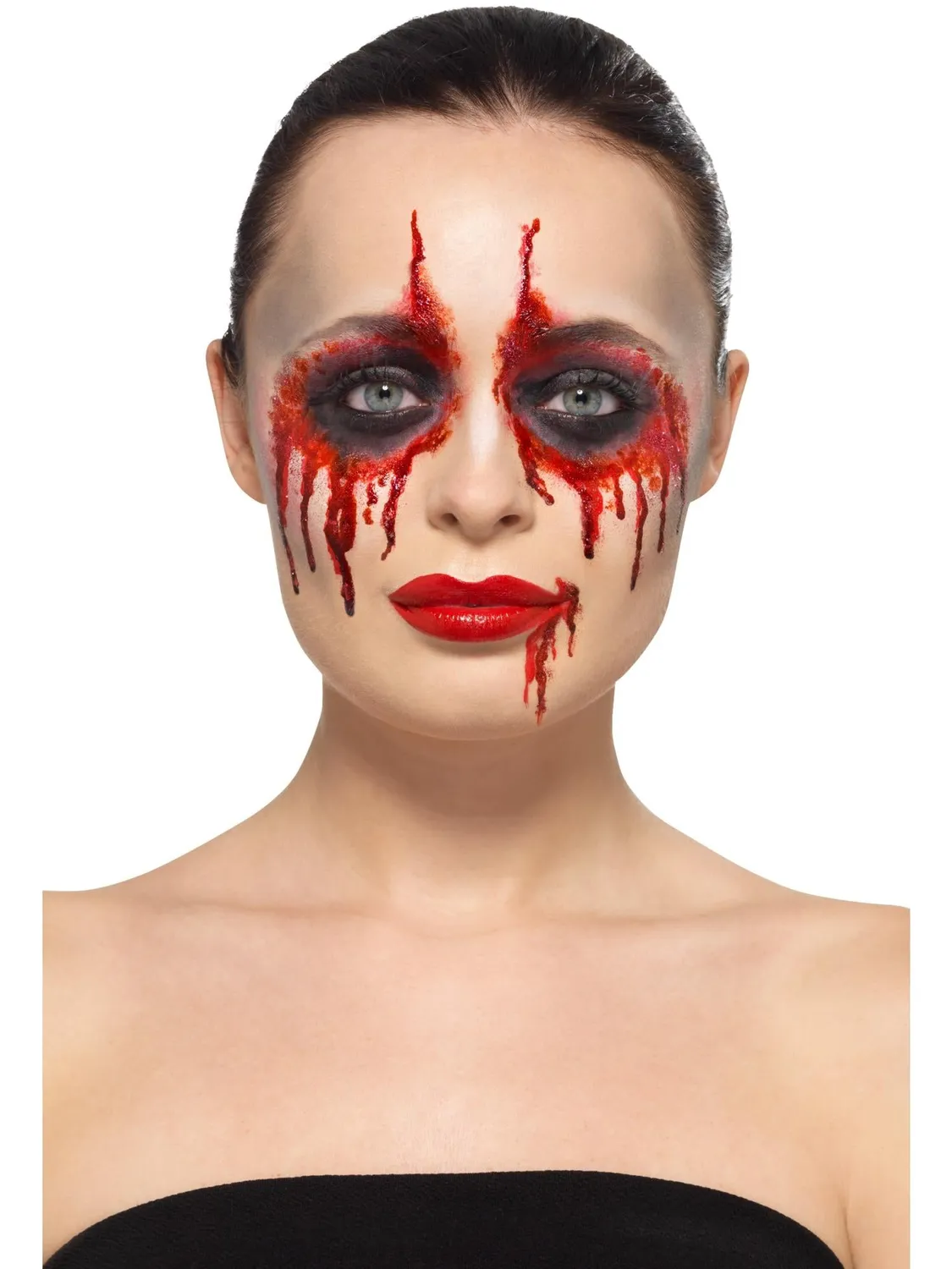 Smiffys Blood Drip Bride Kit Trucco Aqua Sposa Zombie