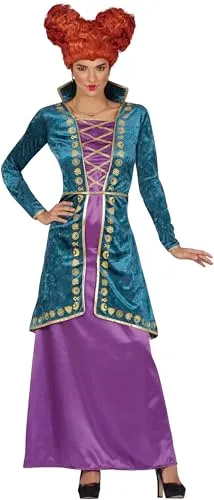 Guirca sorella strega magica costume donna S viola turchese