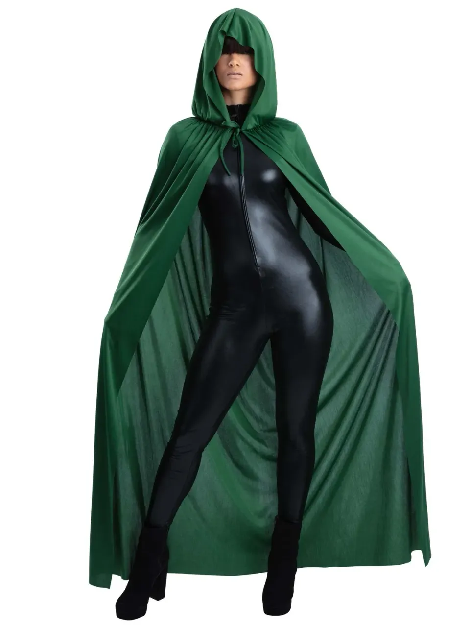 Smiffys Mantello Verde con Cappuccio costume adulto strega