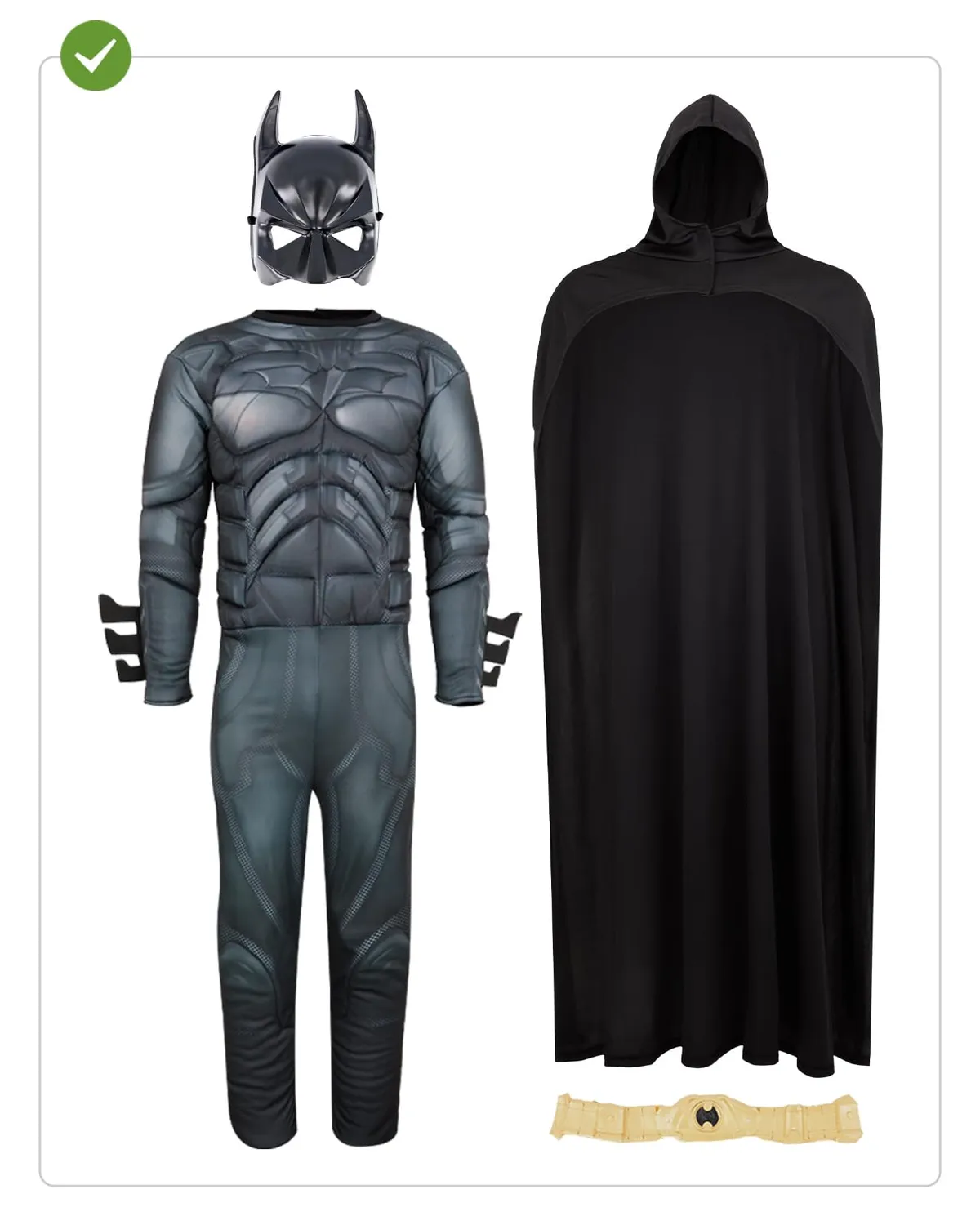 Funidelia The Dark Knight Batman costume uomo L nero