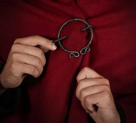 La Bottega di Merlino Spilla Fibula Ferro Intrecciato 7,1 cm