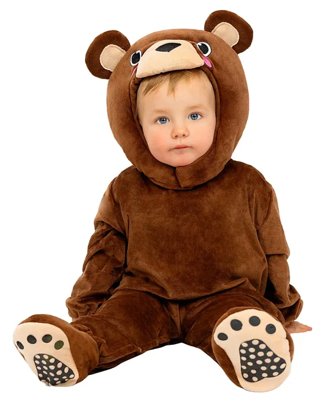 Funidelia Orso Bruno costume neonato tuta calda con coda
