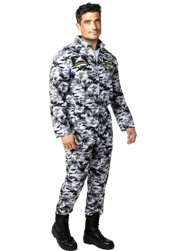 Funidelia Pilota di Caccia costume uomo M-L verde con occhiali