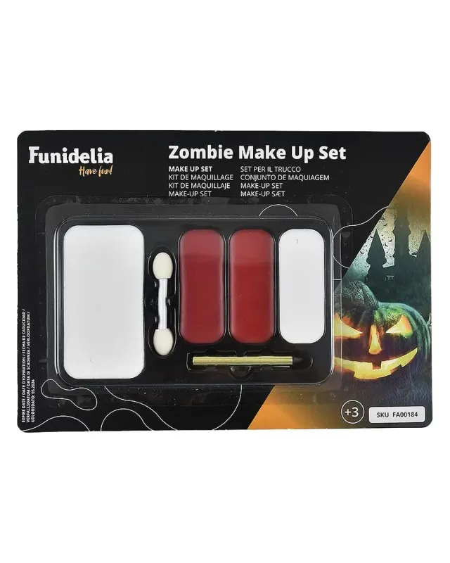 Funidelia Zombie set trucco adulto grigio horror