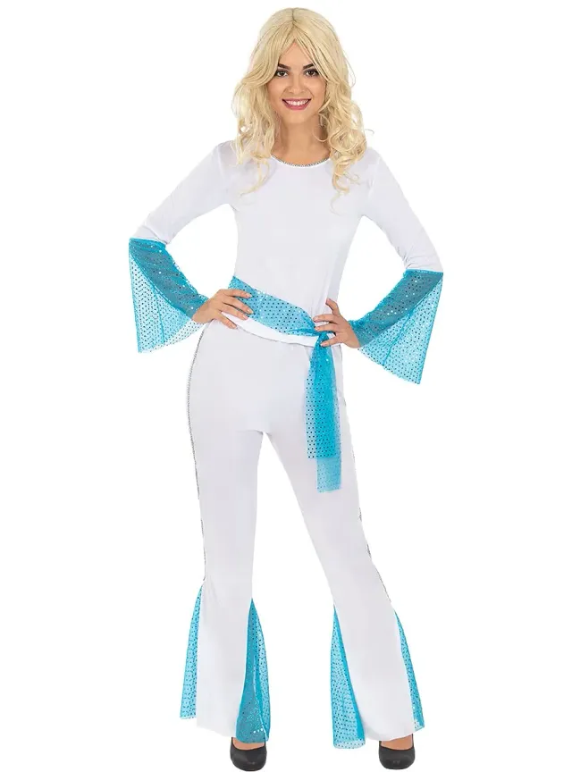Funidelia Abba costume donna S bianco anni 70