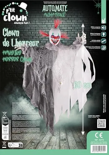 P'tit Clown 43172 clown animato 60 cm