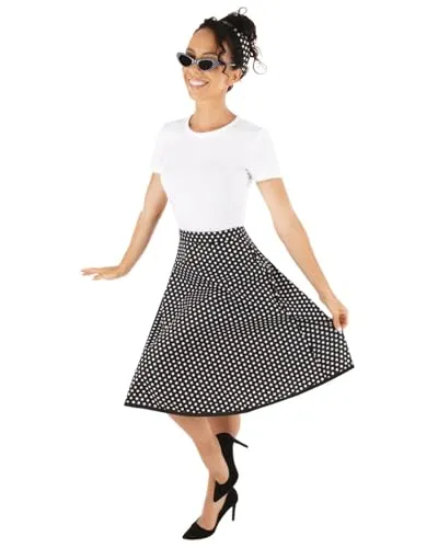 P'tit Clown Re22692 costume anni '50 nero adulto