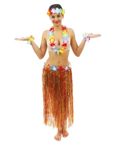 P'tit Clown Hawaiana gonna 80 cm multicolore fiori