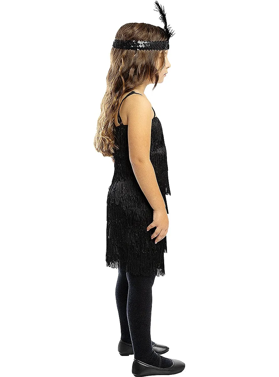 Funidelia Charleston costume bambina 10-12 anni nero