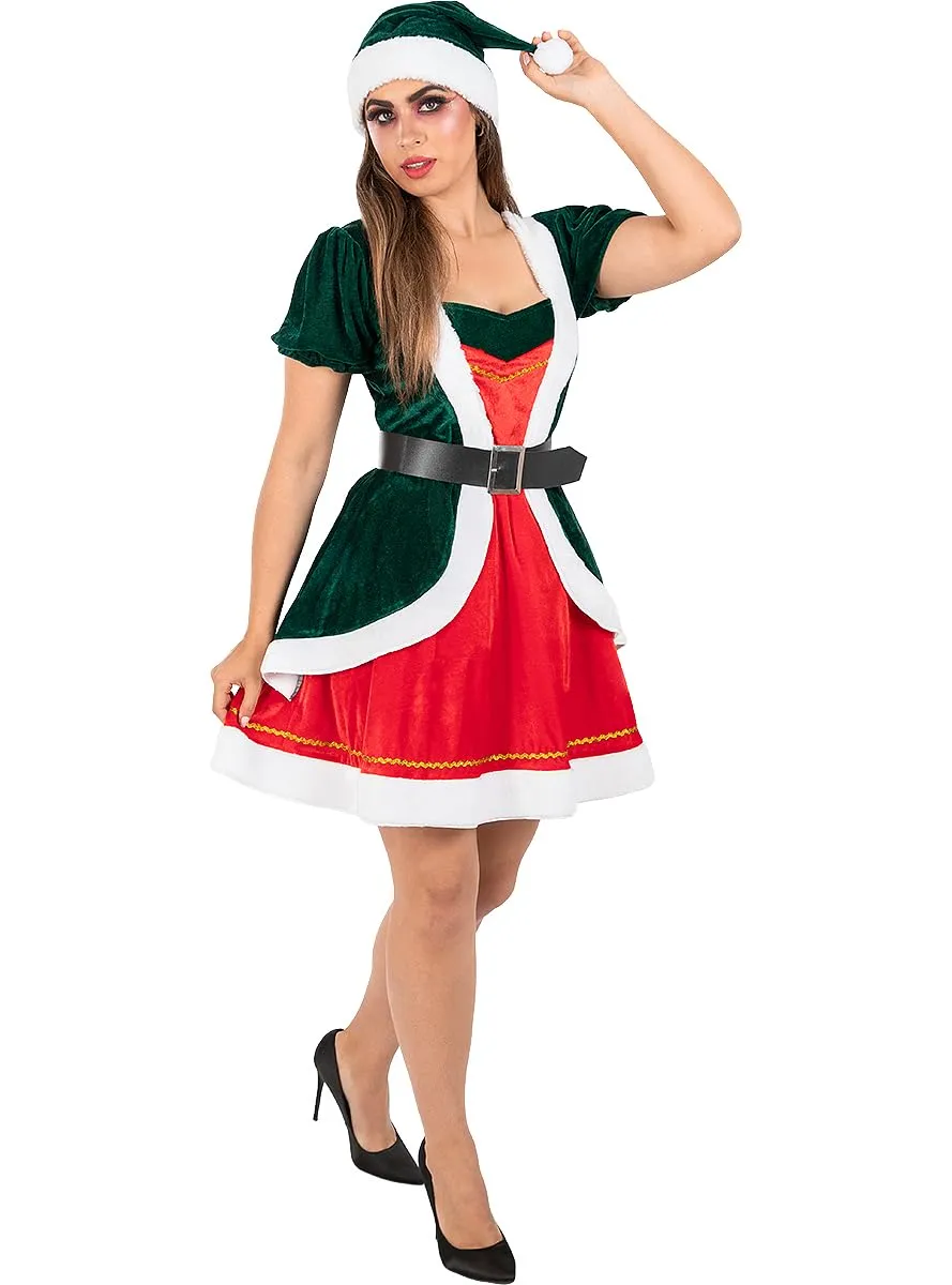 Funidelia Elfa Natalizia Costume Donna M verde sexy