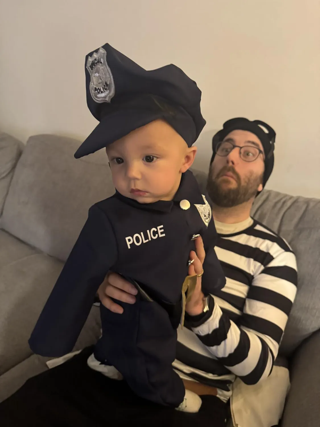 Funidelia Poliziotto costume bebè 12-24 mesi nero