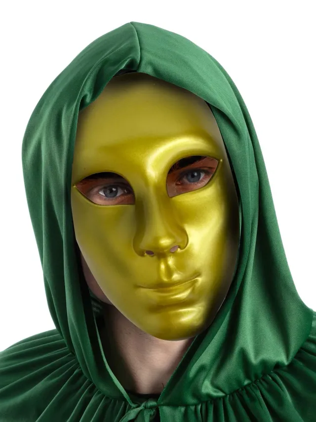 Smiffys maschera veneziana oro viso intero taglia unica