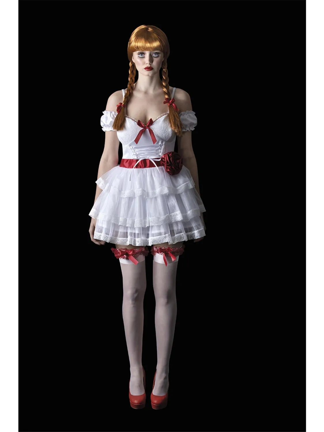Smiffys Annabelle Mini Abito Costume Donna Bianco
