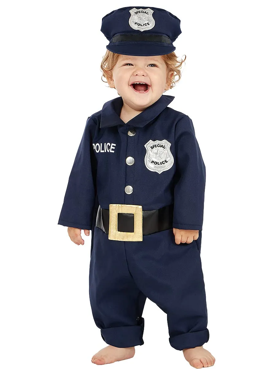 Funidelia Poliziotto costume bebè 12-24 mesi nero